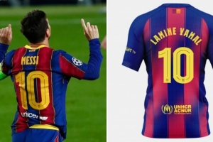 开云体育入口-远超梅西？阿斯：巴萨认为亚马尔10号球衣销售额 将超梅西纪录25%